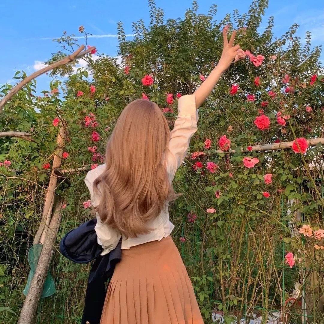 抽象画中的越南少女